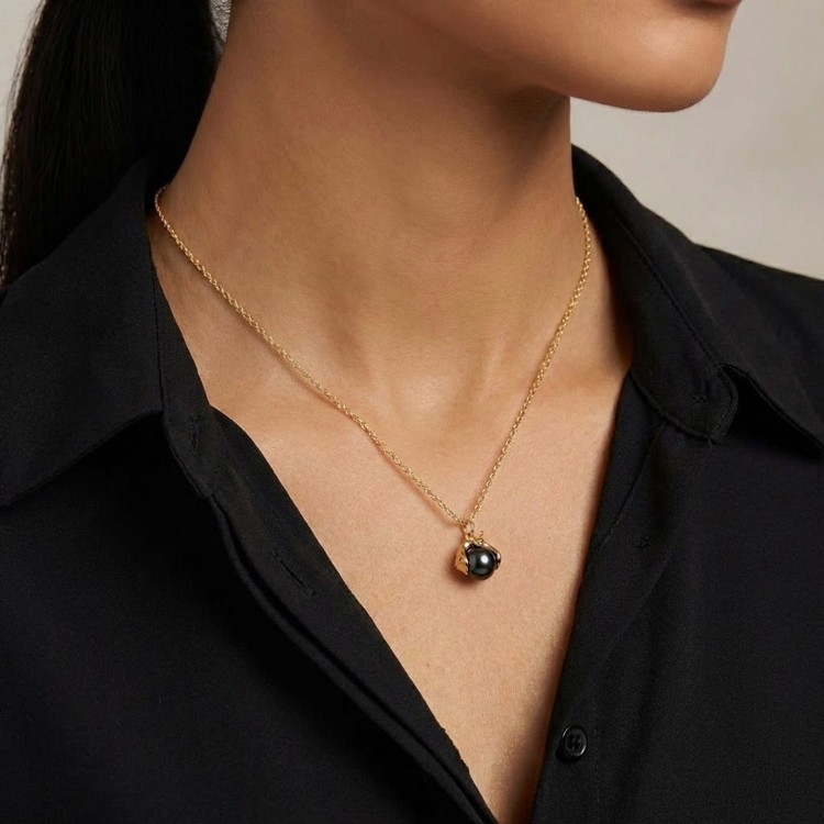 Pozłacany Naszyjnik Nietoperz