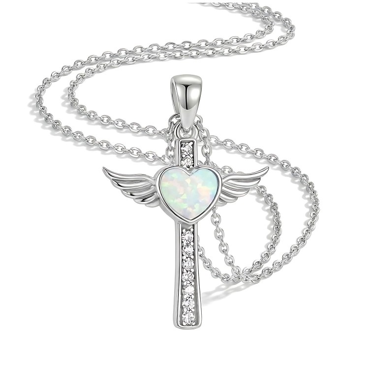 Krzyżyk Skrzydła Anioła Serce