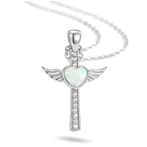 Krzyżyk Skrzydła Anioła Serce