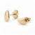 Złote Kolczyki Łezki Krople
