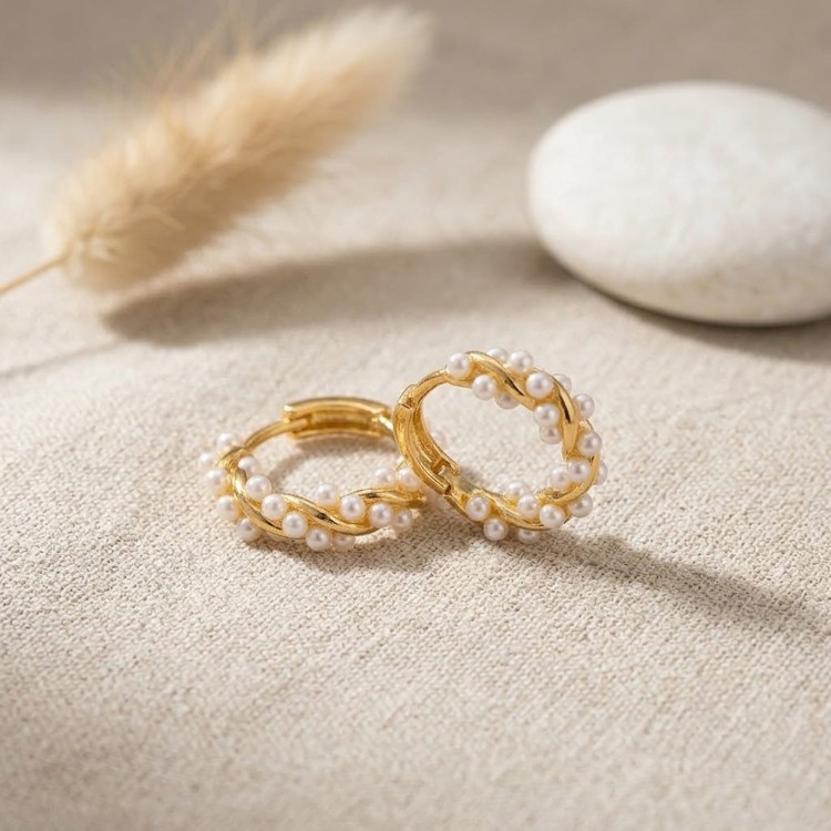 Pozłacane Kolczyki Kółka