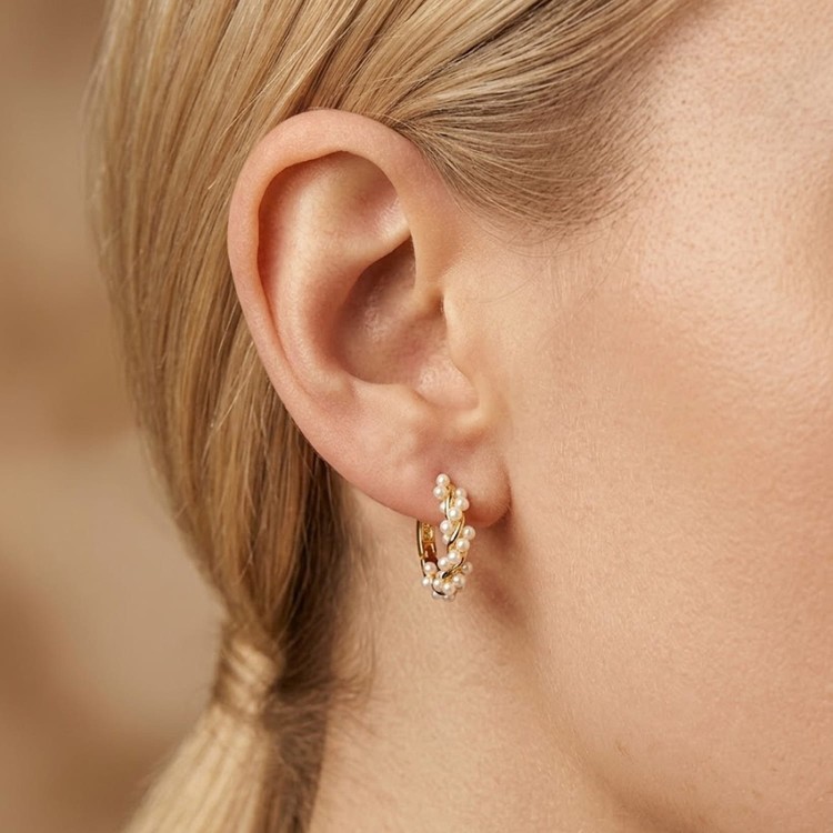 Pozłacane Kolczyki Kółka