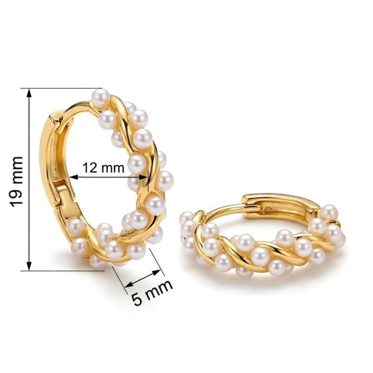 Pozłacane Kolczyki Kółka