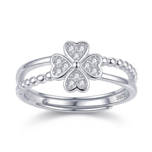 Pierścionek Czterolistna Koniczynka