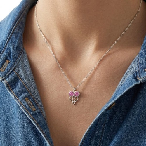 Srebrny Naszyjnik Mądra Sowa