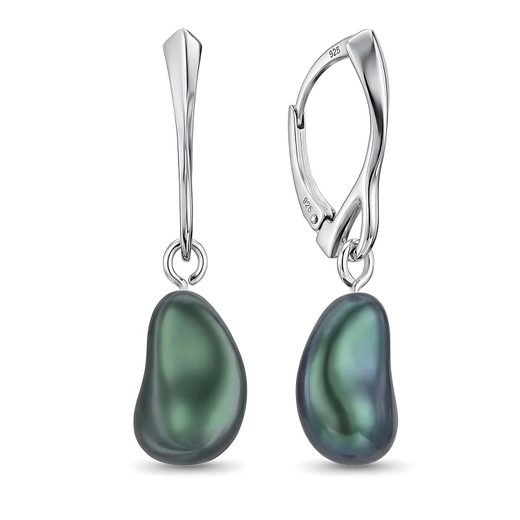 Srebrne Kolczyki z Perłą