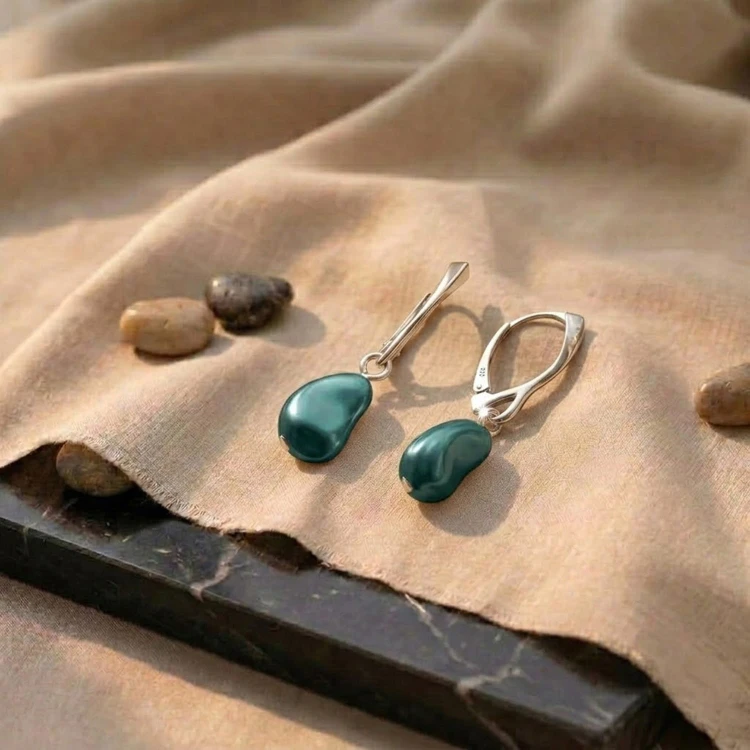 Srebrne Kolczyki z Perłą