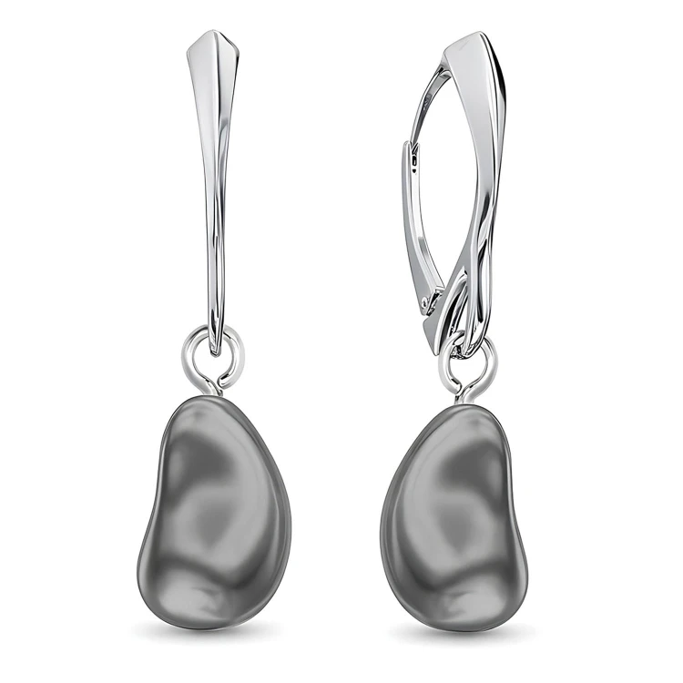 Srebrne Kolczyki z Perłą