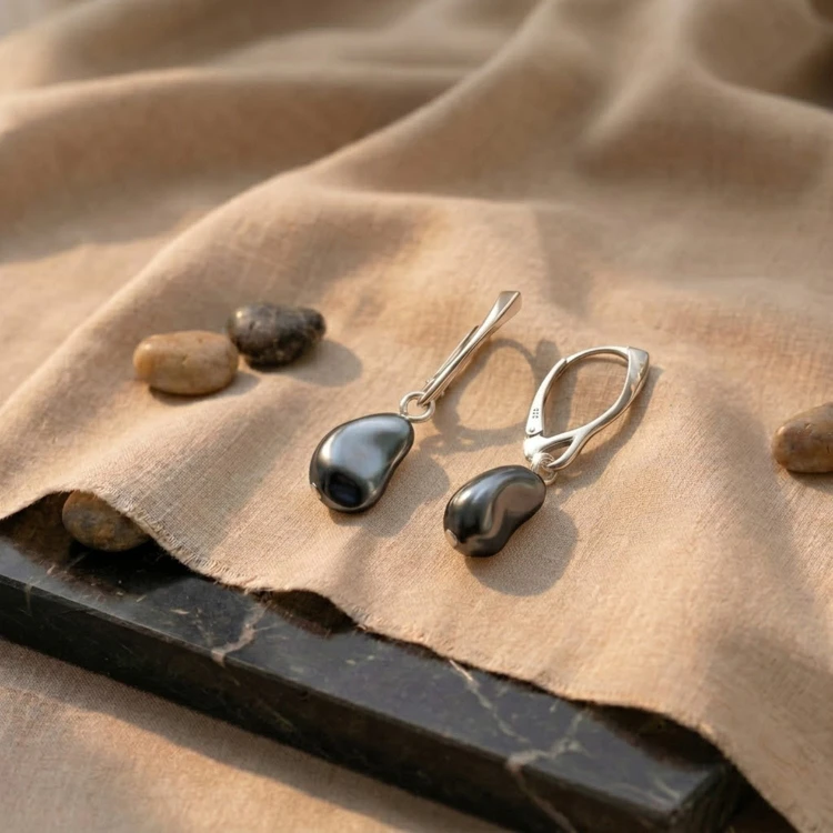 Srebrne Kolczyki z Perłą