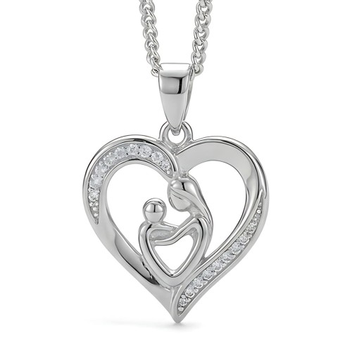 Srebrny Naszyjnik Matka i Dziecko