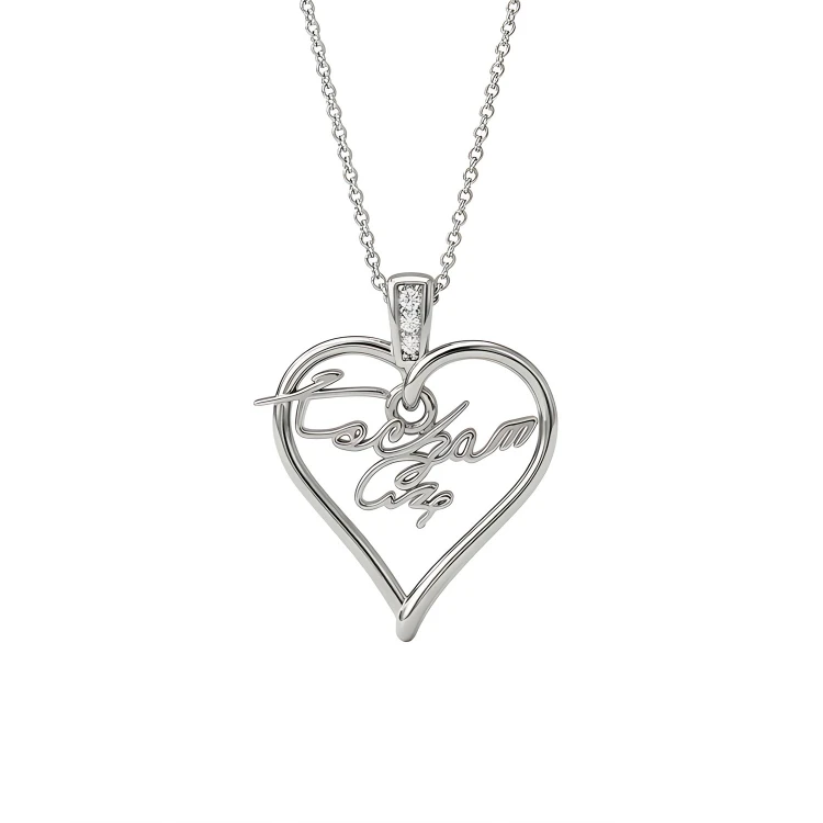 Naszyjnik Serce "Kocham Cię"