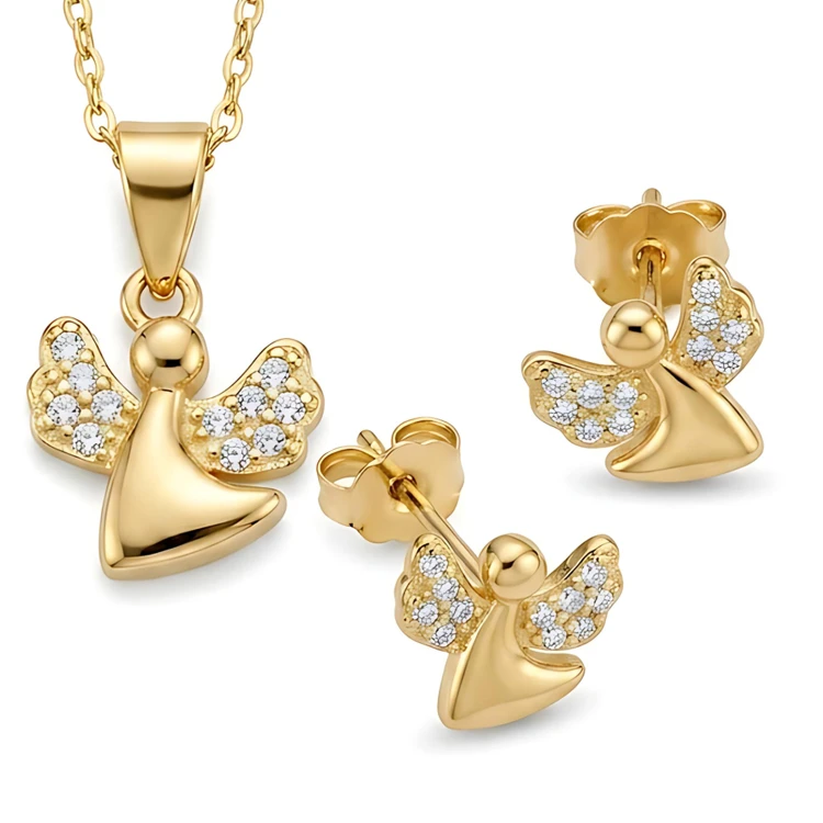 Komplet Biżuterii Aniołki