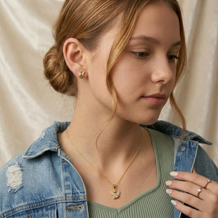 Komplet Biżuterii Aniołki