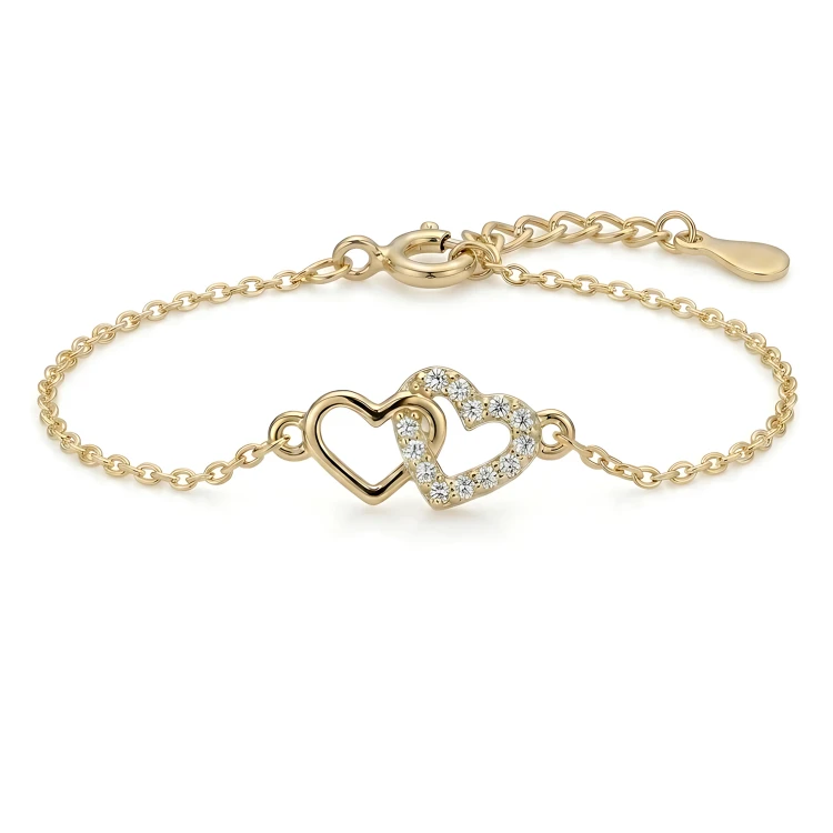 Bransoletka Splecione Serca