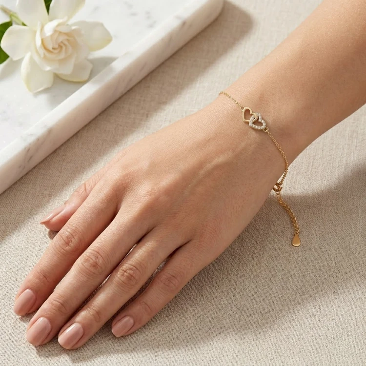 Bransoletka Splecione Serca