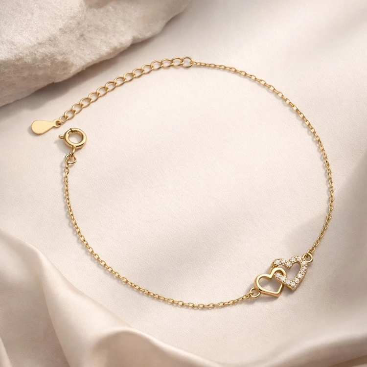 Bransoletka Splecione Serca