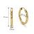 Złote Kolczyki Super Lekkie Kółka 12mm