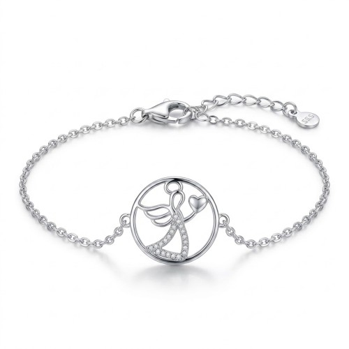 Bransoletka Anioł z Sercem