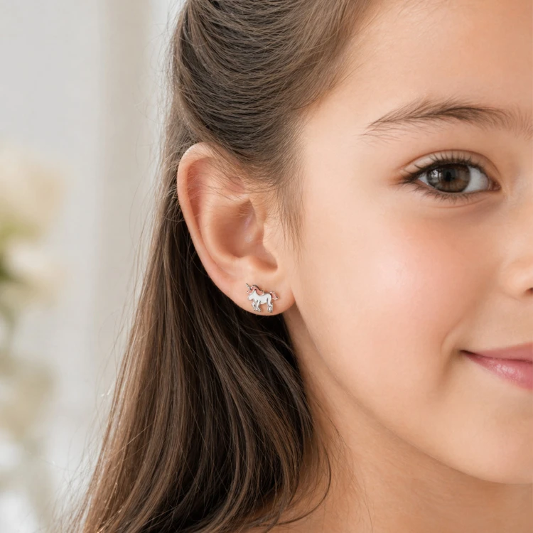 Kolczyki dla Dziewczynki Jednorożce