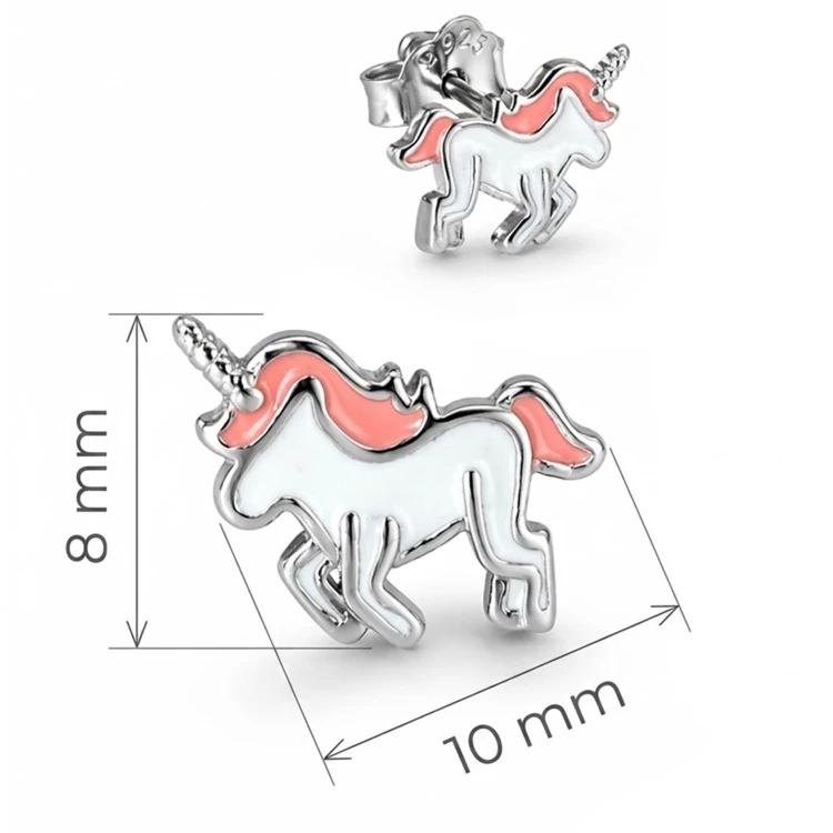 Kolczyki dla Dziewczynki Jednorożce