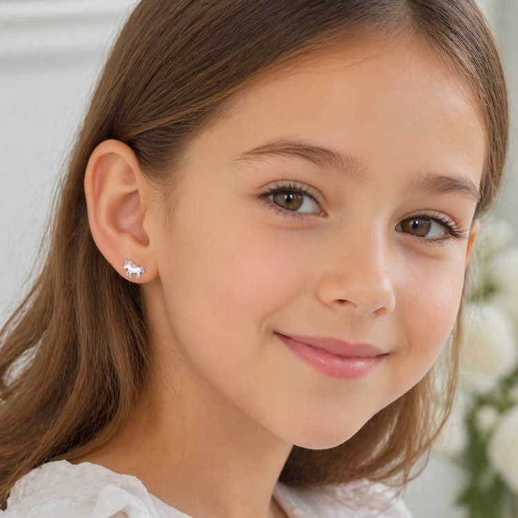 Kolczyki dla Dziewczynki Jednorożce