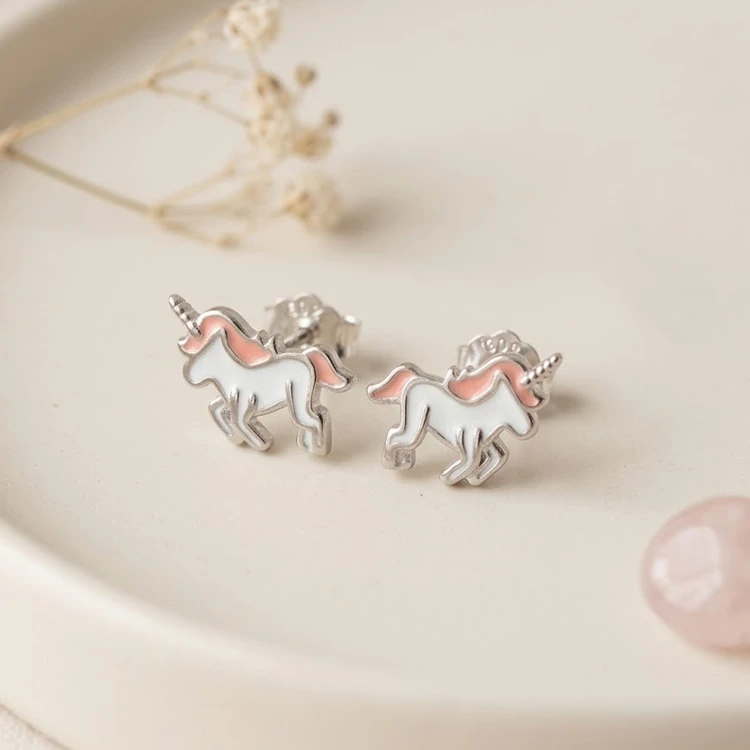 Kolczyki dla Dziewczynki Jednorożce