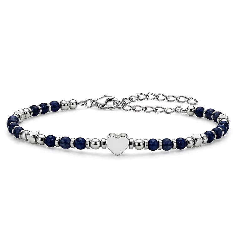 Bransoletka Serce Stal Lapis