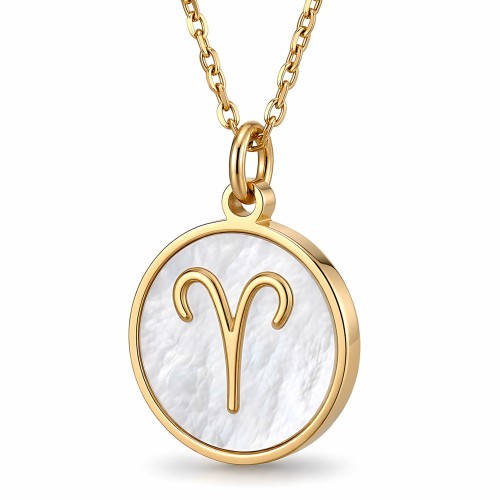 Złoty Naszyjnik Znak Zodiaku Baran