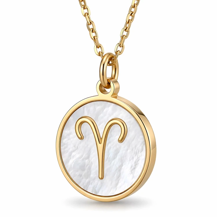 Złoty Naszyjnik Znak Zodiaku Baran