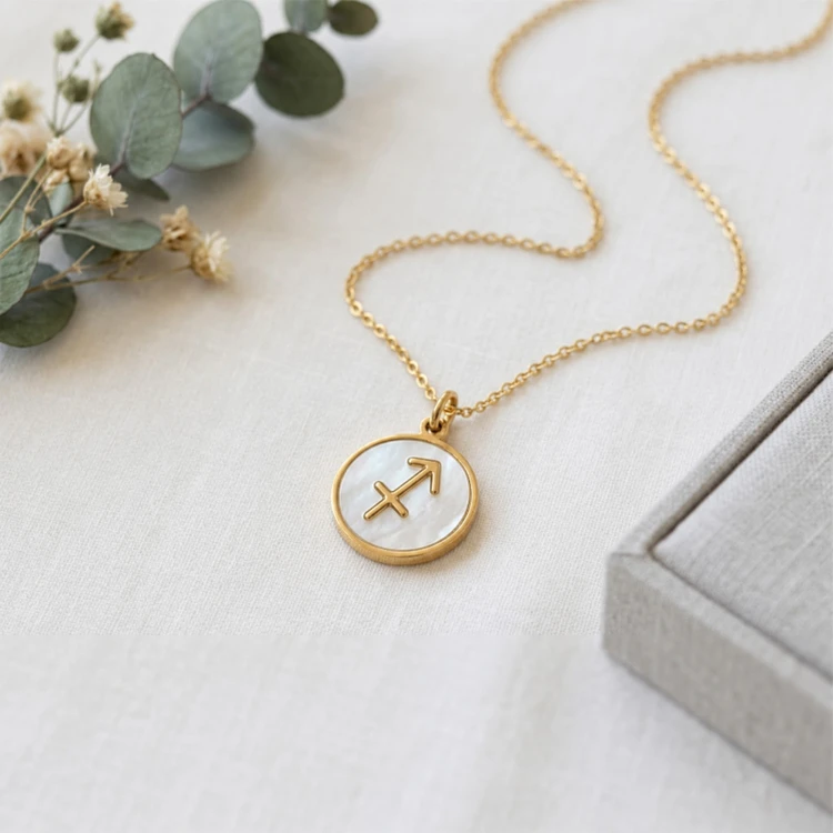 Złoty Naszyjnik Znak Zodiaku Strzelec