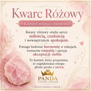 Karteczka z informacją o kamieniach naturalnych i ich znaczeniu